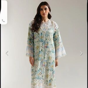 Elegant Floral Lace Long Sleeve Dress